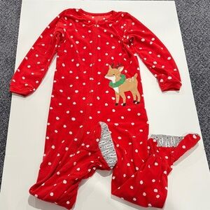 Carter's Red Reindeer Kids Pajamas